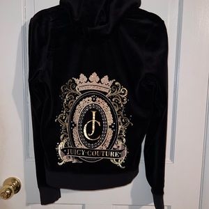 Juicy Couture Velour Jacket - Black size XL